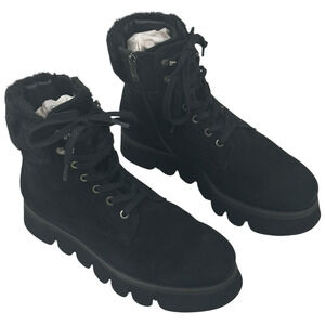 Ara Vesta Black Suede Winter Platform Boots Womens Size US 10 UK 7.5 New $200